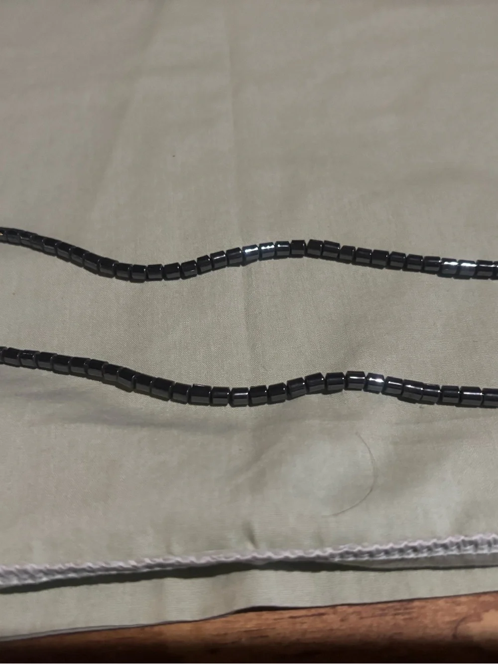 Multicolor Beaded Hematite and Stone Necklace - Unbranded
